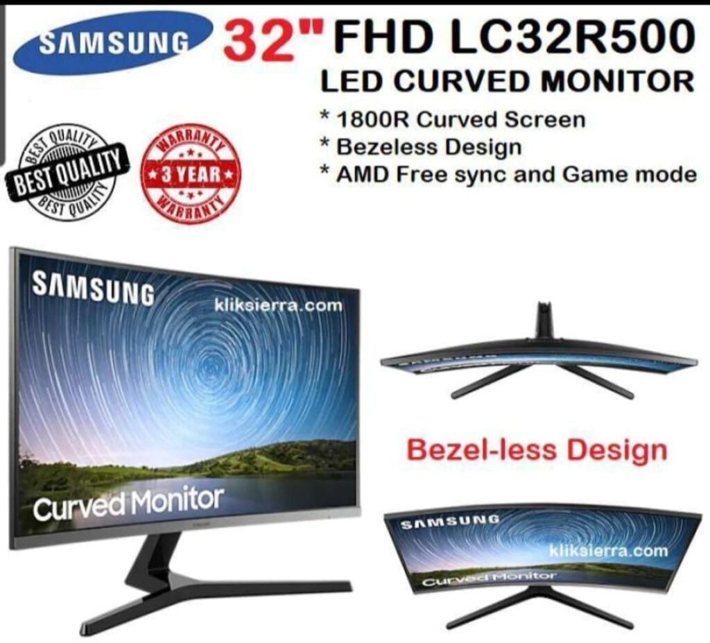 Samsung LED curved monitor 32 inch