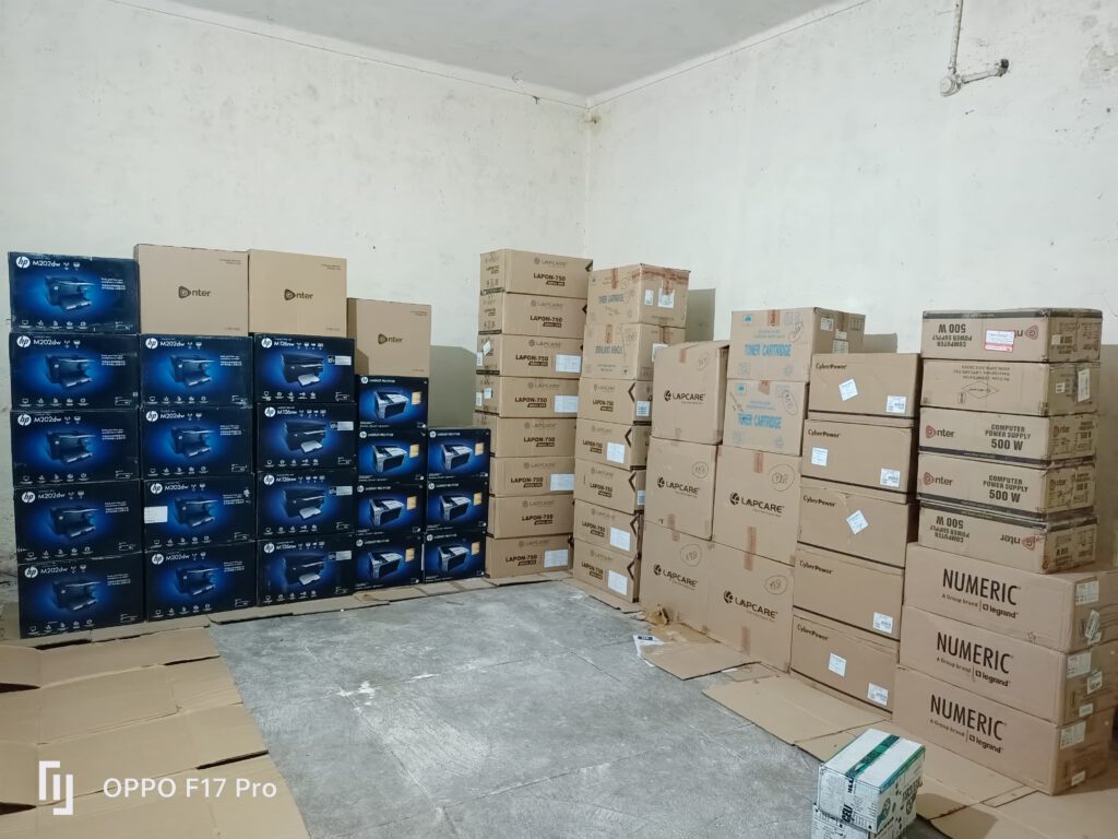 in our warehouse